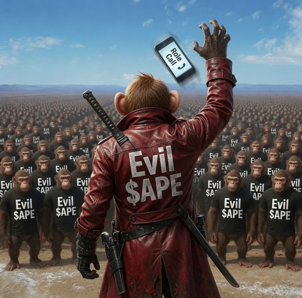 AlphadogETH's tweet photo. APES TOGETHER STRONG 💪 

Evil solana:2Wkip2U5x93mjaAvoq8zaedweP73GgRtbaQhNcwXpump 

pinned post below get @blkznoiz06 attention he is watching and knows he holds #6 wallet.  1.2 million followers 

drop sol addys repost 
Evil Army https://t.co/ltKiEOG90b