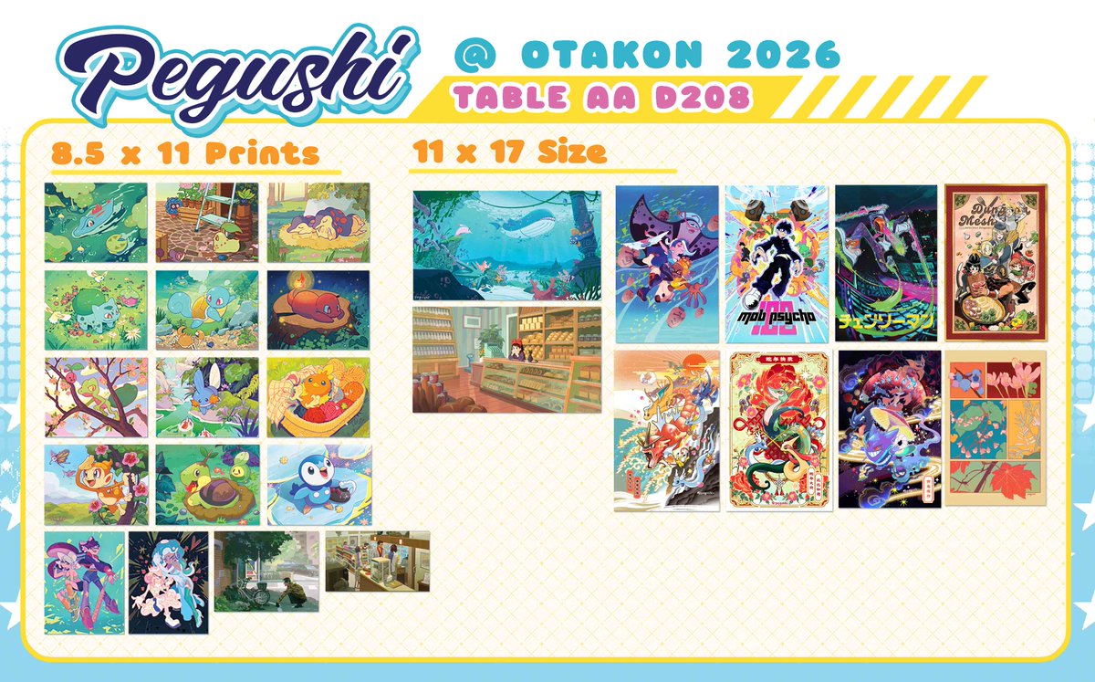 pegushi_'s tweet photo. Will be @Otakon this weekend!!!!
Come get your fishies and merchies at table D208!!!! (1/2) https://t.co/KAesnzjPxQ