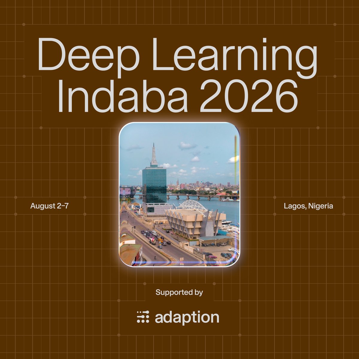 adaption_ai's tweet photo. Adaption is proud to support @DeepIndaba, strengthening AI research and community across Africa.

Deep Learning Indaba’s mission is to ensure African researchers are shaping AI's future, not just receiving it. https://t.co/0NOKiKDT3X