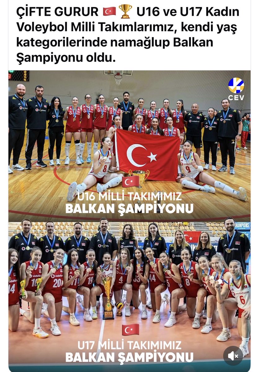 seblaozveren1's tweet photo. İşte yine kızlarımız..U16 ve U17 takımlarımız Balkan şampiyonu oldu.🙏🇹🇷🧿 https://t.co/3sXM4Ube96