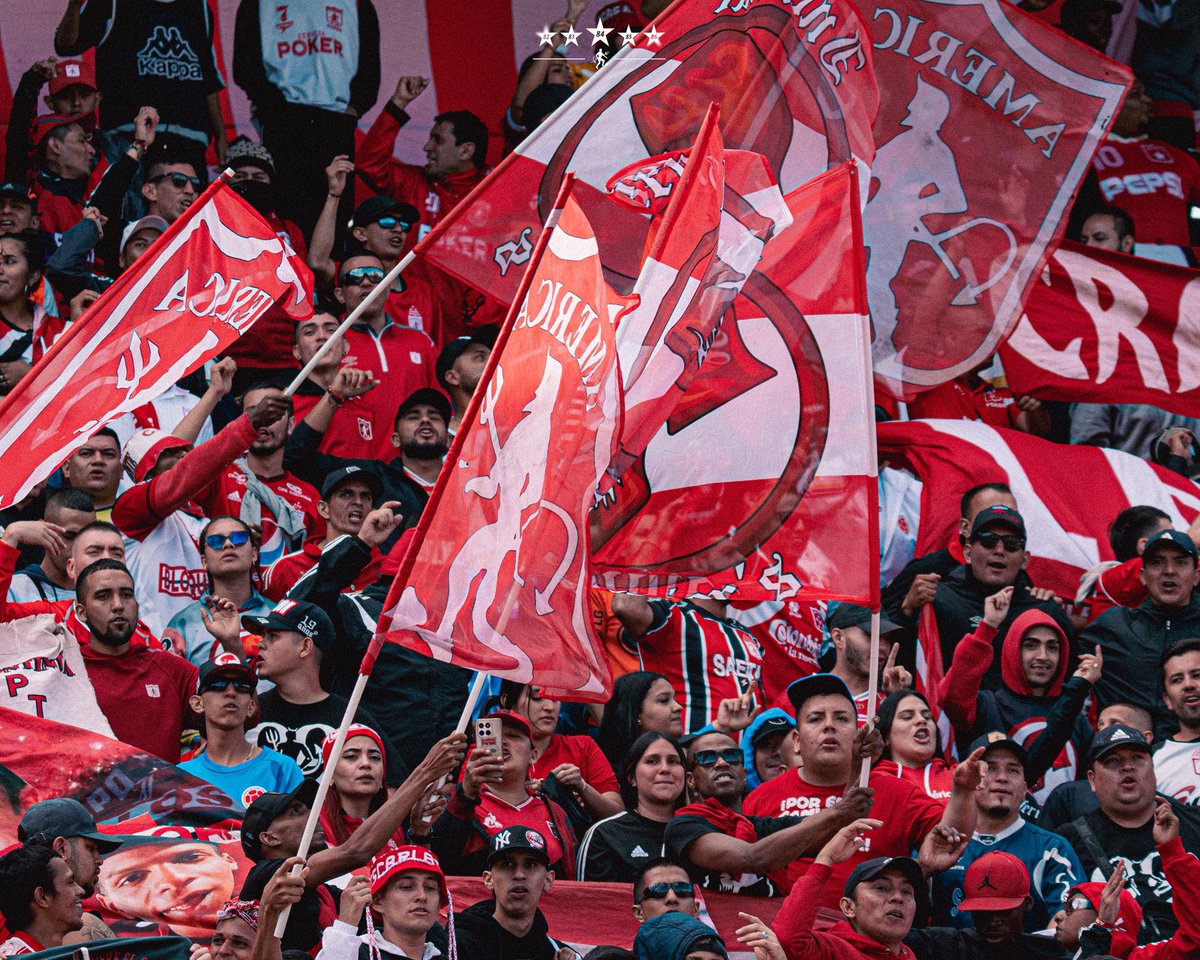AmericadeCali's tweet photo. ❤️ Bogotá Escarlata. América de Colombia. 👹 https://t.co/WCsdxS9BPa