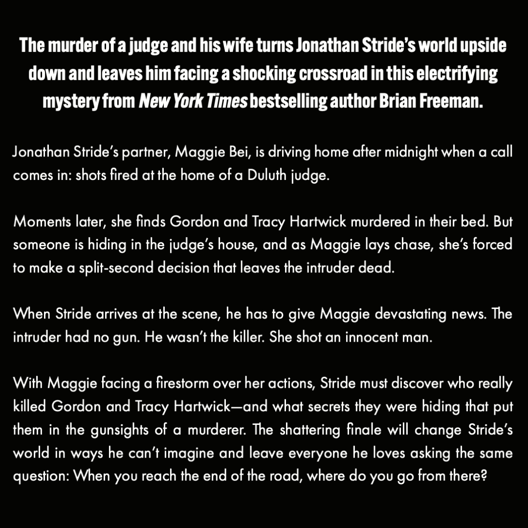 BlackstoneAudio's tweet photo. 🔫She thought she stopped a murderer. Instead, she killed an innocent man.
From #1 NYT bestselling author @bfreemanbooks comes #WHERETHEROADENDS, the explosive twelfth #JonathanStride series installment, releasing on 10/6!
🛣️Explore/Shop the collection: https://t.co/2HWwVM3MdJ https://t.co/8ima9qFZIU