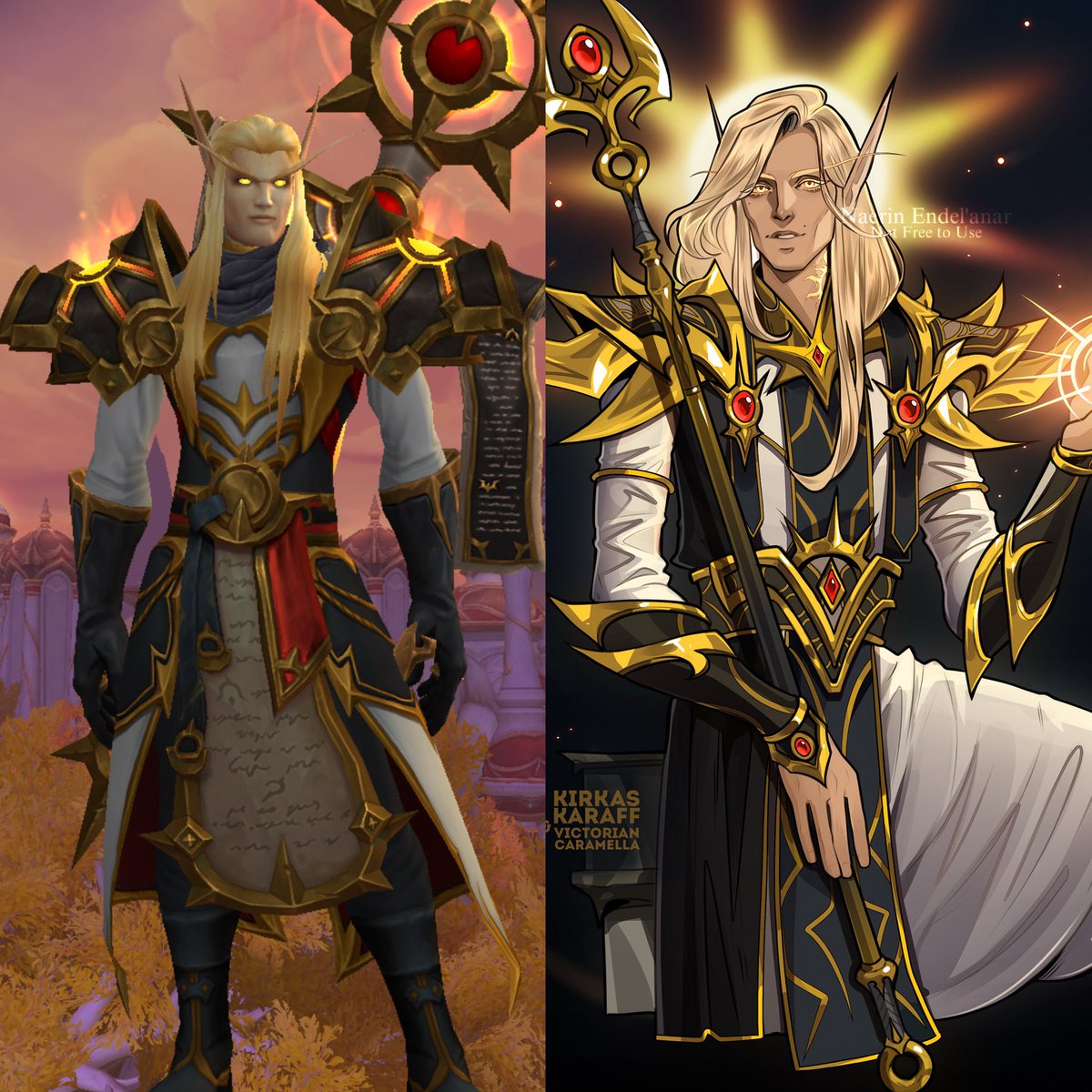Sarethian's tweet photo. In-game vs Art https://t.co/rNFCqyc9Sa