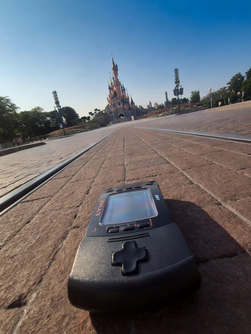 CaderLynx's tweet photo. The star of the Disneyland parade - The Atari Lynx II ✨️🏰🕹

#atarilynx https://t.co/HvIj2f8kAQ