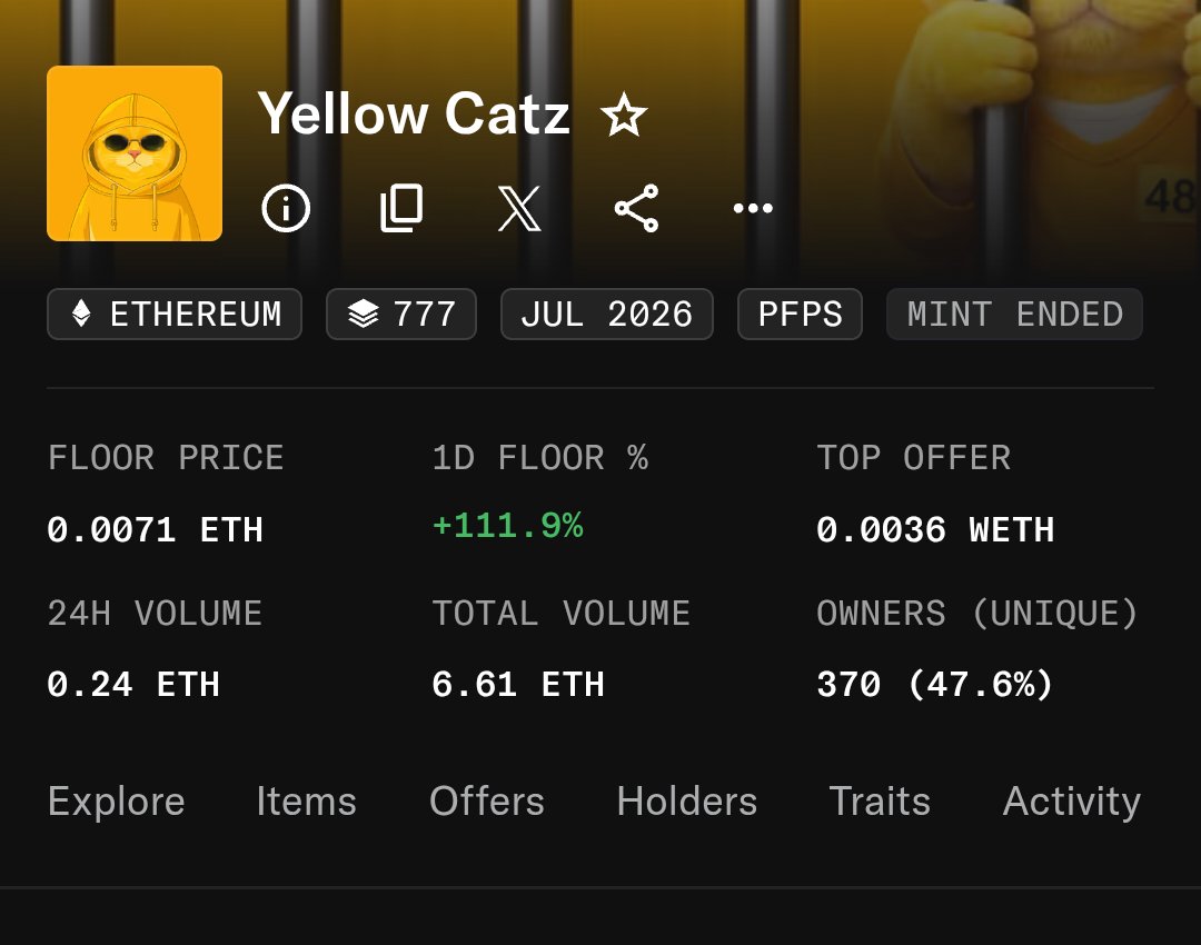 Yellowcatz_'s tweet photo. Who just 🧹🧹🧹? Hmmmm

You still have no idea what's coming for YellowCatz holders... 👀

We're only getting started. More alpha, more rewards, and more surprises are on the way. We already cooking in holders area but its nothing 

Grab your YellowCatz before it's too late. 🐱🚀 https://t.co/dkVtE66QRK