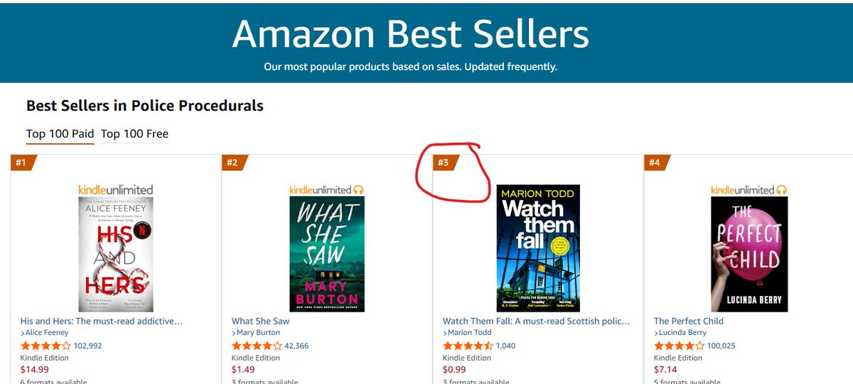 MarionETodd's tweet photo. So happy to see #WatchThemFall high in the Police Procedural charts over in the ANZ territories (Australia, New Zealand etc). Thanks so much to everyone who has kindly bought a copy. I really hope you all enjoy it. https://t.co/bqbdWgemtz