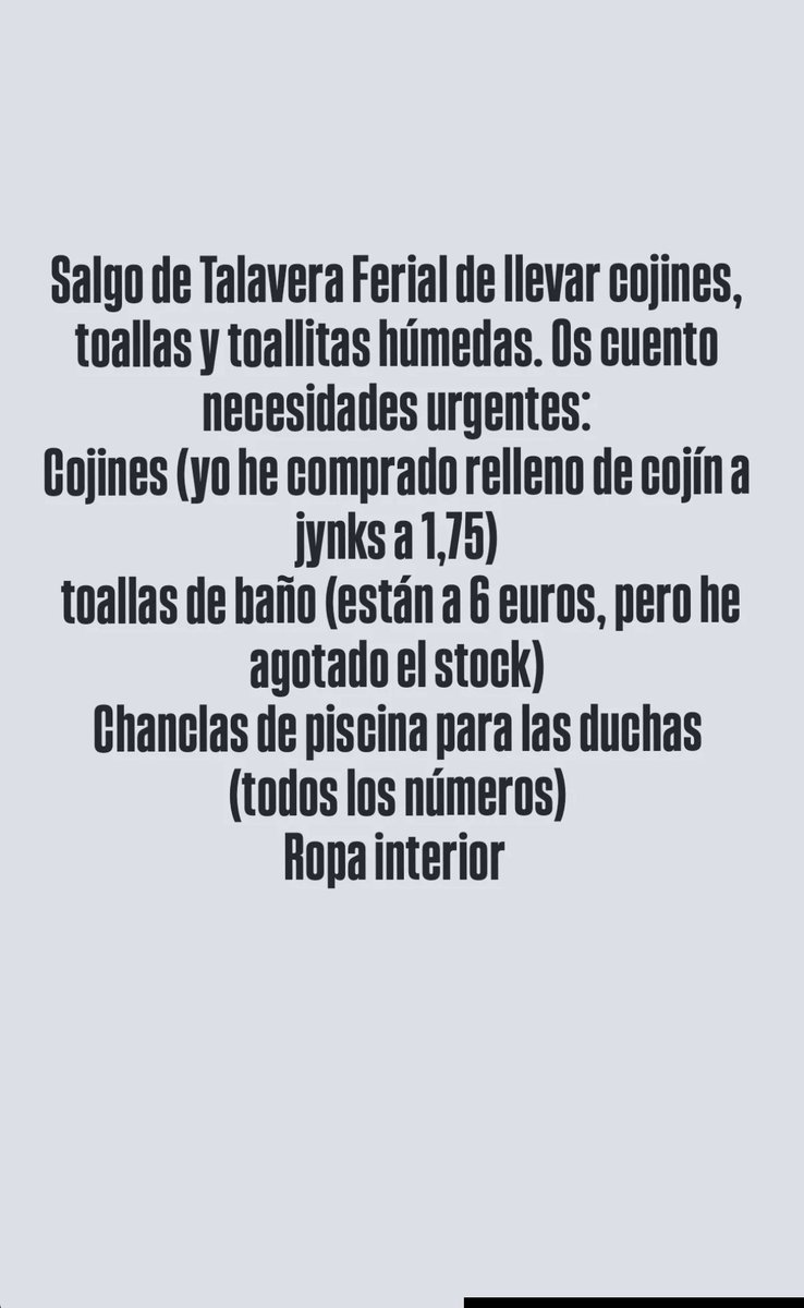 Beablsa's tweet photo. Talavera Ferial necesita
#talaveradelareina
#IncendiosForestalesEspaña
#evacuados https://t.co/SWVxUm07HB