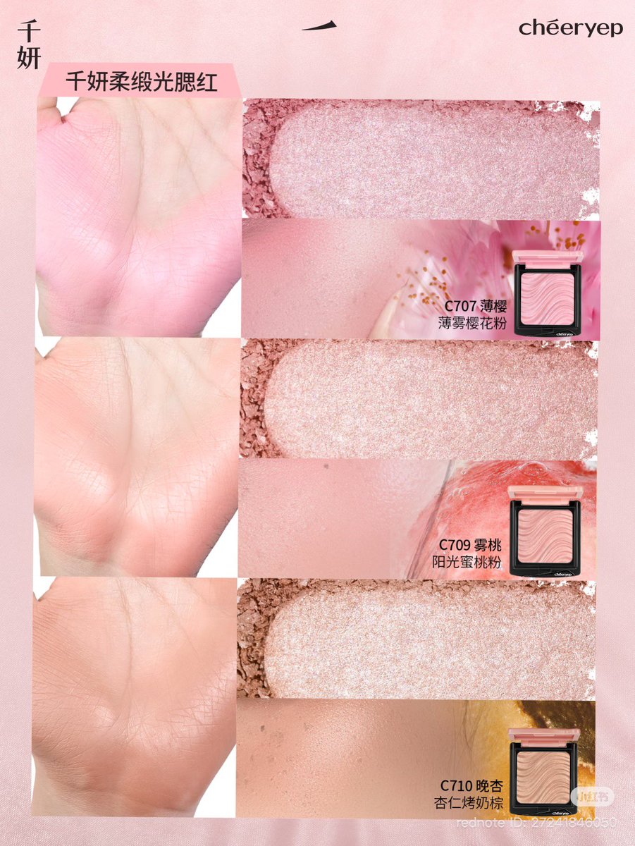 baboxshop's tweet photo. 🇨🇳 PRE&amp;SALE #cheeryep Powder blush

⊹ มีให้เลือกทั้งหมด 6 สี 

⊹ เหลือตลับละ 470.- (ส่งฟรีems)

🛒 ปิดรับ02/08/26 19:00น. (เป็นสินค้าพรีกดเว็บ) https://t.co/nWBdVYDcTZ