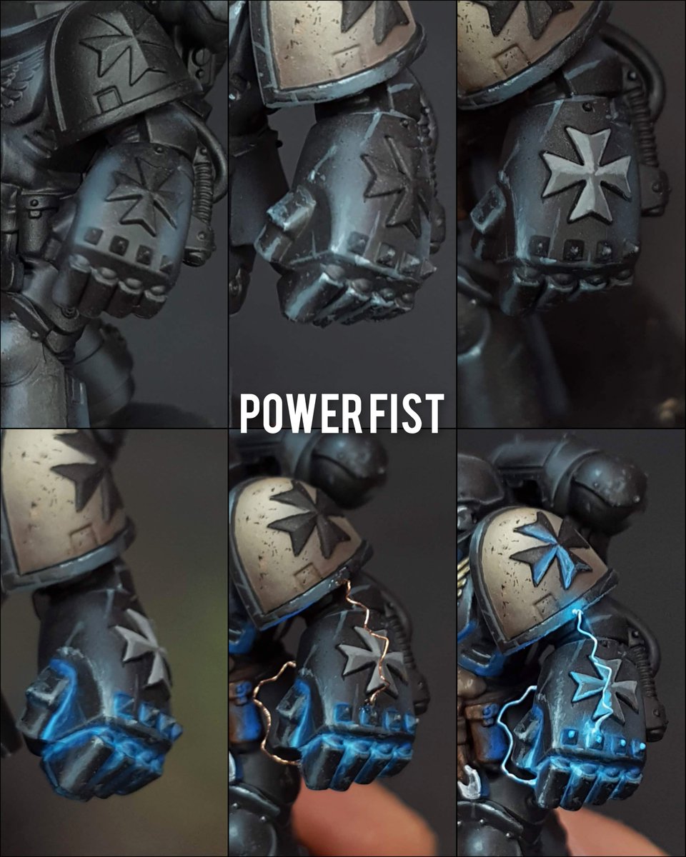 theminiaturista's tweet photo. I dont know if this is volume 3 or 4, but here's another example of the melee weapons painting process. I should do the ranged weapons too. The philosophy is to keep it simple, but cool!

#warhammer40k #warhammer #warhammercommunity #gamesworkshop #spacemarines https://t.co/52gNFRJImF