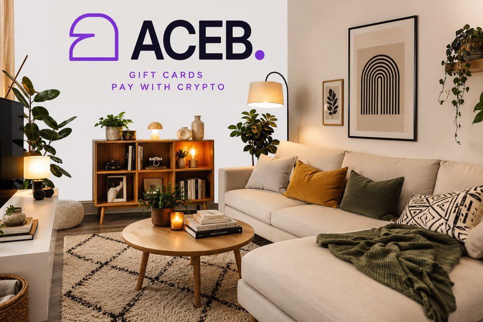 ACEBgiftcards's tweet photo. 🏡 Plan your week. Redecorate your home. Make Monday feel less offensive.
A better week does not always start with a new routine. Sometimes it starts with better lighting, fresh paint, a more comfortable sofa or one small home upgrade you have postponed for far too long.
With ACEB gift cards, you can turn supported cryptocurrency into furniture, lighting, paint, electronics, Amazon purchases and other home essentials—without turning the entire project into a financial renovation too.
✨ Choose the room
🎨 Pick the colours
💡 Upgrade the lighting
🛋 Find the right furniture
💳 Pay with supported cryptocurrency
What would you change first in your home: the walls, the lights or the furniture?
👉 Explore Home & Lifestyle Gift Cards on https://t.co/f7IMz3E4tj
#ACEB #GiftCards #HomeDecor #InteriorDesign #HomeMakeover #RedecorateYourHome #PayWithCrypto #CryptoLifestyle #WeeklyReset