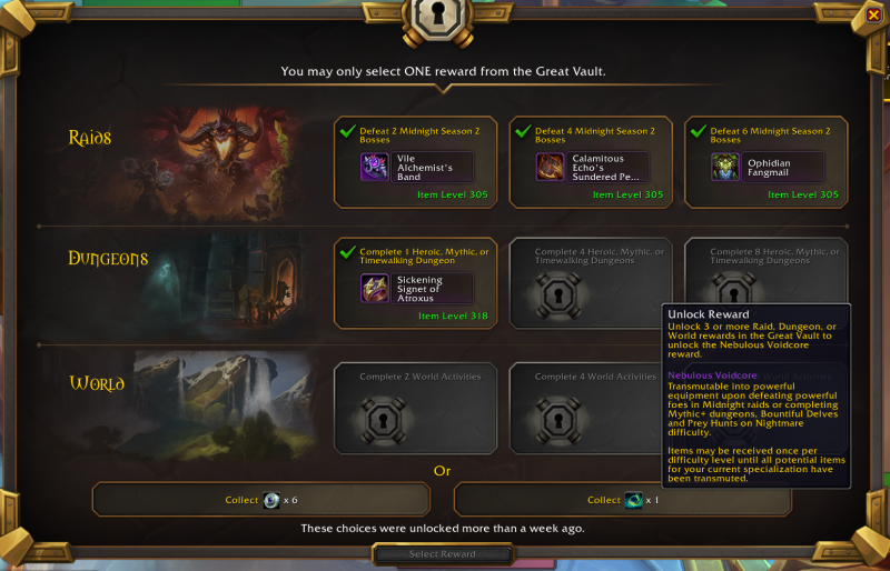 GeezaxGaming's tweet photo. In Season 2 könnt ihr Bonusrolls per Vault direkt im Interface der Schatzkammer annehmen. Dafür benötigt ihr drei gefüllte Slots in der Vault.
#geezaxgaming #WoW #Midnight #WorldOfWarcraft #gamingnews #Geezax #WoWPartner #WoW_Partner #Warcraft https://t.co/EXp4bA6dLL