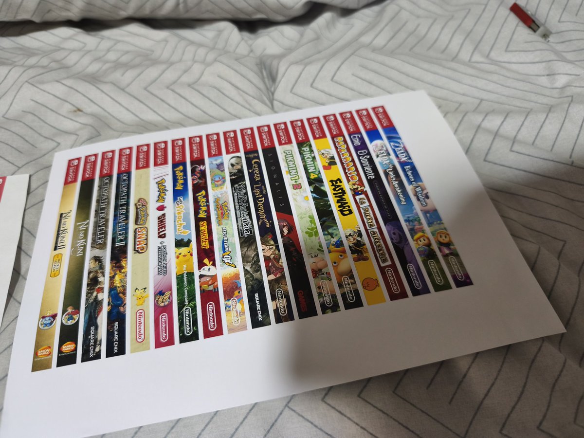 j715esp's tweet photo. Estoy poniendo spines a toda mi colección de Nintendo Switch. Hoy me dio por probar como quedaban y le da otro rollo a la estantería. Iré poniéndolas a todos los juegos poco a poco. https://t.co/wQOf7Fnrmq