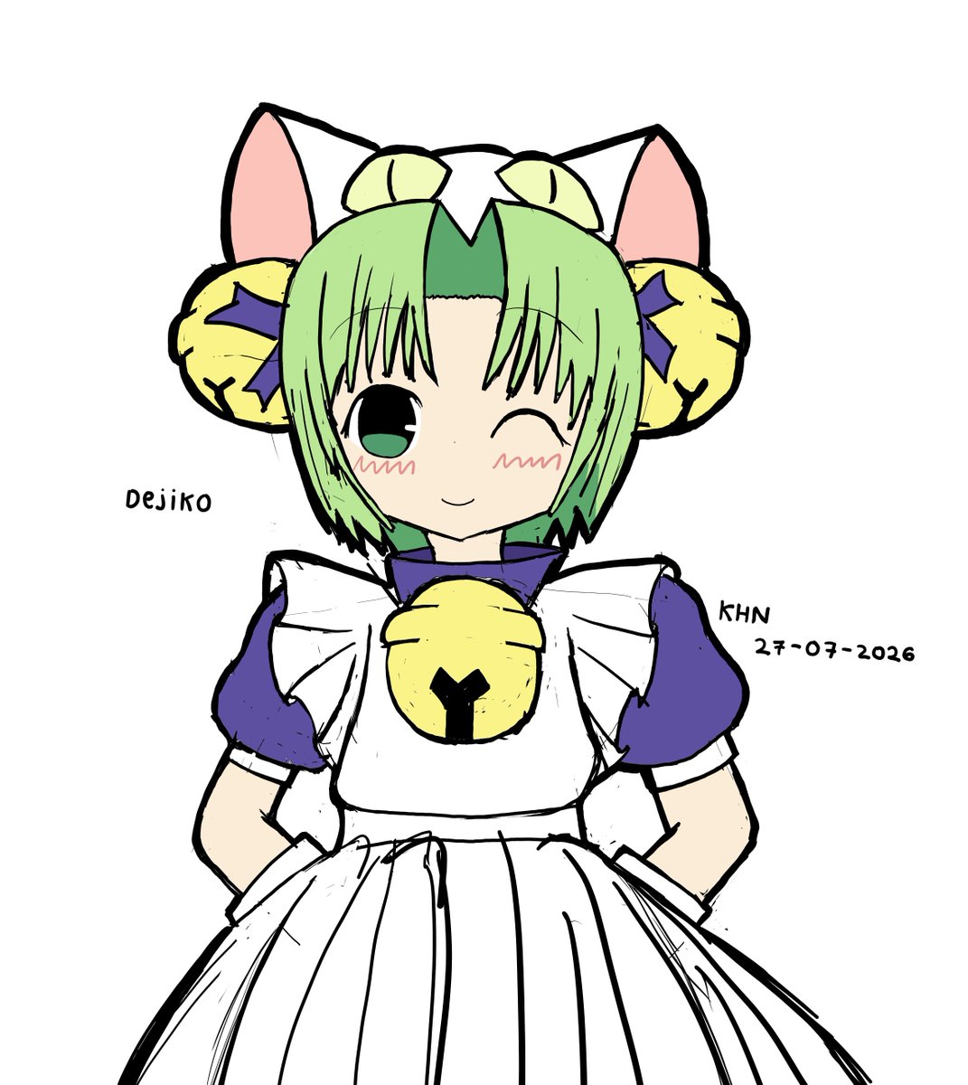 khnsketch's tweet photo. di gi charat (dejiko) coloured sketch (5th) https://t.co/HszC22vzY6