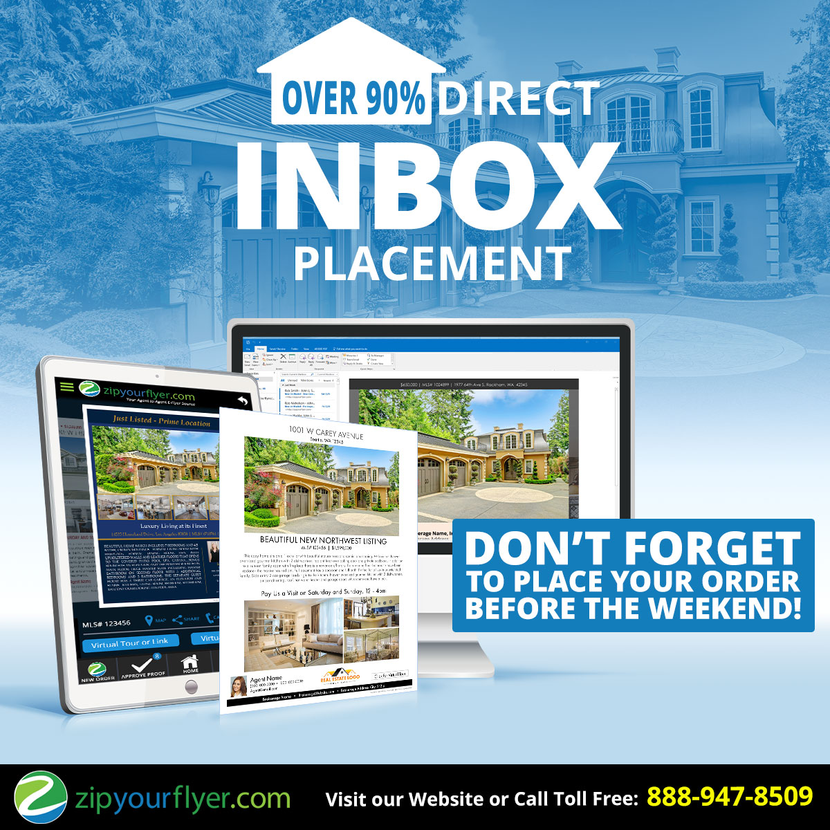 ZipYourFlyer's tweet photo. We don’t just send it…We Zip it. Right into the inbox.
Real estate flyers that get clicks, calls & closings.
👉Visit https://t.co/Ga1BAHXieY to place your order today!
#RealEstateMarketing #ListingFlyers #ZipYourFlyer #eFlyer #AgentTools #MarketingThatWorks #MagicTOURS™ https://t.co/Ur12iVvtGn