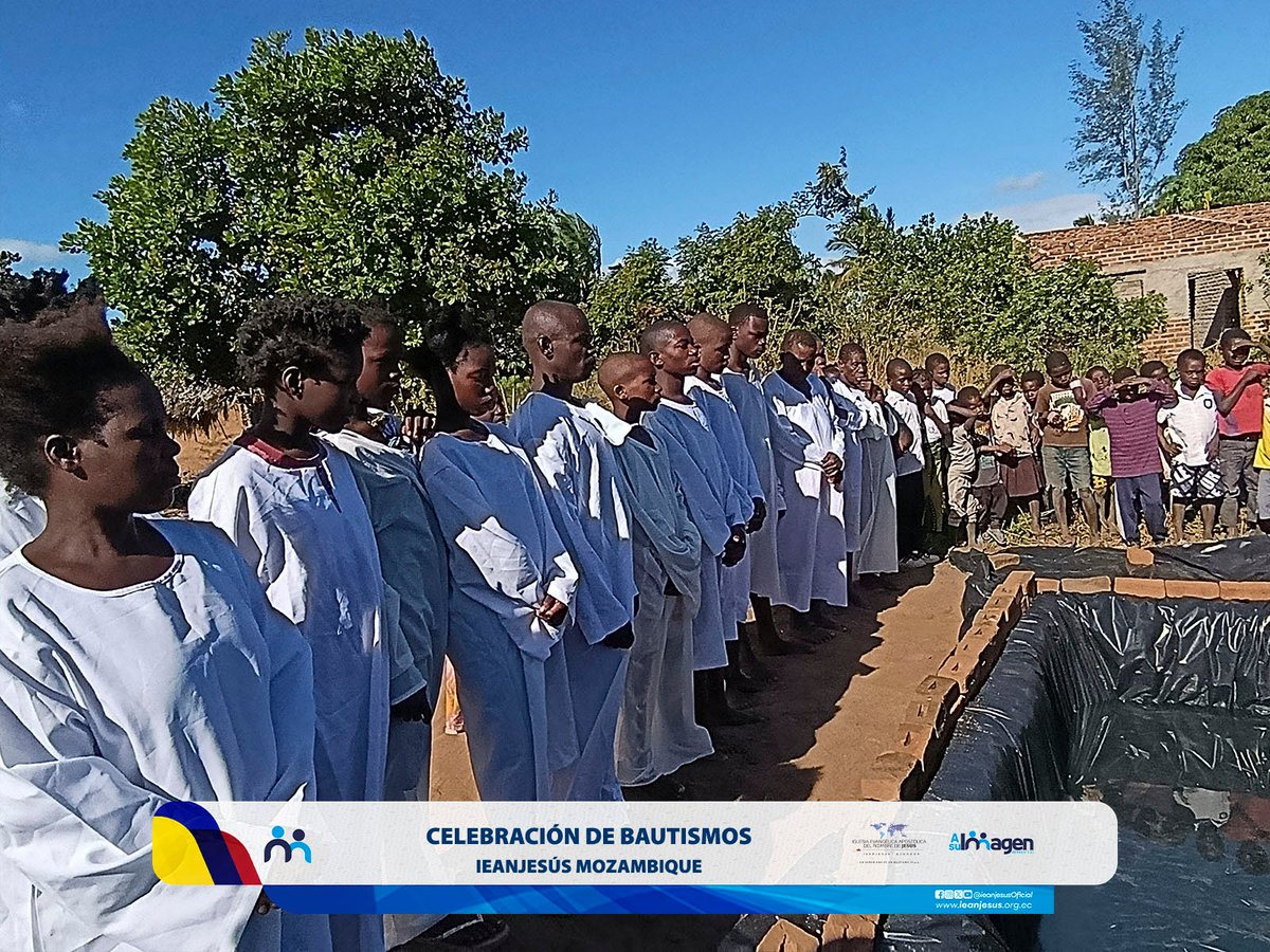 IeanJesusOf's tweet photo. #Primeros #15 #bautismos en el nombre de Jesús en la aldea Mopeia - Mozambique
"Id por todo el mundo y predicad el evangelio a toda criatura." (Marcos 16:15)
Celebremos juntos el avance de la obra de Dios en tierras africanas.
#IEANJESUS #MozambiqueMopeia #ComunicacionesIEANJESUS https://t.co/fdiNQMMo4s