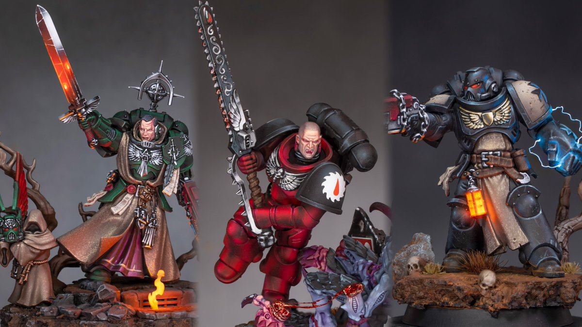 theminiaturista's tweet photo. I dont know if this is volume 3 or 4, but here's another example of the melee weapons painting process. I should do the ranged weapons too. The philosophy is to keep it simple, but cool!

#warhammer40k #warhammer #warhammercommunity #gamesworkshop #spacemarines https://t.co/52gNFRJImF