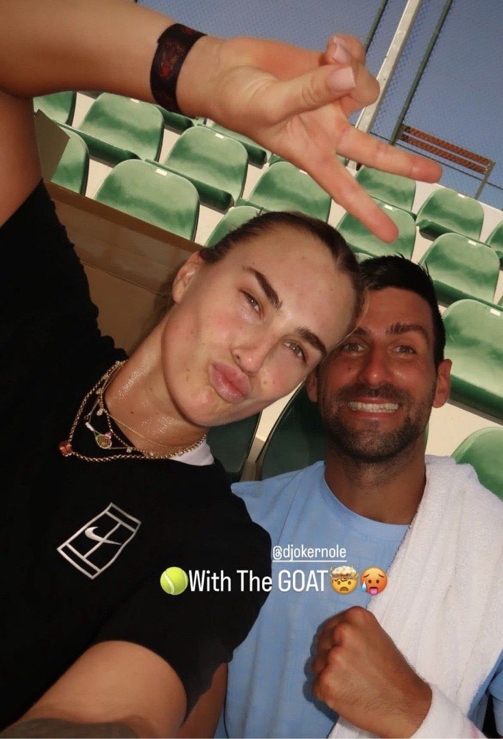 Sabanewsss's tweet photo. ⚡️Djokovic and Sabalenka will play together in the mixed doubles  US Open https://t.co/19C94CtZeF