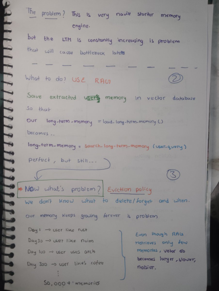 sudo_core's tweet photo. Did you know? That LLMs can also dream?
Yes they can

When you're building a memory engine for ur ai application.
It's crazy how close the system tries to mimic human brain.

Here's my notes from "Memory Engine" class
by @piyushgarg_dev 

PDF : https://t.co/N5RJyG6wrh

#chaicode https://t.co/aDBkXsavAr