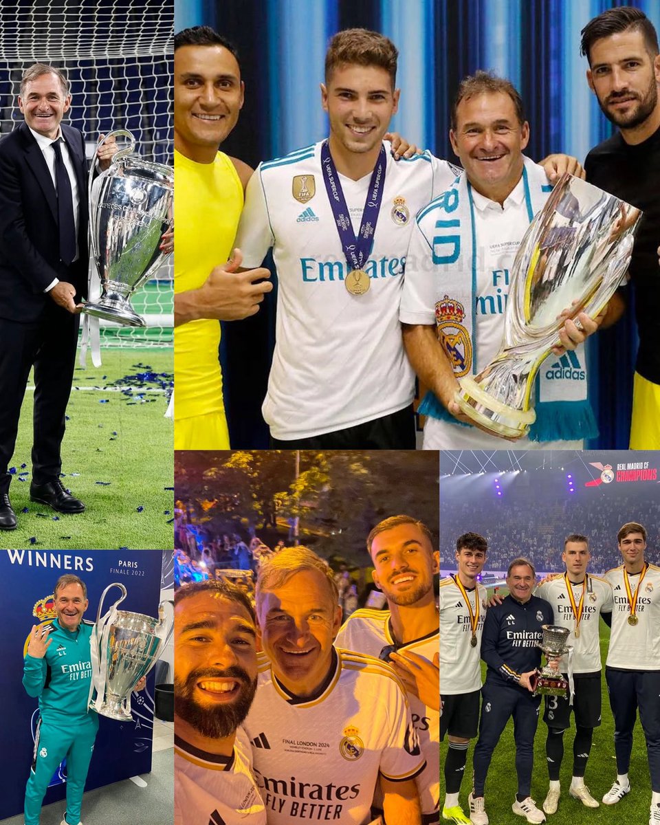 SeputarMadrid's tweet photo. Di balik performa gemilang para kiper Real Madrid selama beberapa musim terakhir, ada peran besar Luis Llopis. 

Pelatih kiper Los Blancos itu pertama kali bergabung pada era pertama Zinedine Zidane pada 2016. Ia sempat meninggalkan klub, untuk bergabung dengan Real Sociedad di bawah komando Imanol Alguacil dan menjadi salah satu staf penting saat klub Basque tersebut menjuarai Copa del Rey 2019/20. Semusim berselang, Llopis kemudian kembali ke Real Madrid atas permintaan Carlo Ancelotti pada awal musim 2021/22 hingga saat ini.

Llopis juga turut berperan besar dalam perkembangan performa Andriy Lunin pada musim 2023/24 ketika Thibaut Courtois harus menepi hampir semusim akibat cedera ACL. Ia juga menjadi salah satu figur penting di balik kembalinya performa Courtois setelah pulih dari cedera panjang tersebut.

Kini, seiring bergabungnya Nuno Santos sebagai pelatih kiper dalam staf José Mourinho, perjalanan Llopis di Real Madrid diperkirakan segera berakhir.

Terima kasih banyak, Coach Luis, atas dedikasi dan pengabdianmu untuk Real Madrid. Sosok profesional yang dikenal sangat dekat dengan seluruh elemen ruang ganti Madrid, bukan hanya dengan para penjaga gawang, tetapi juga para pemain dan staf lainnya.

Semoga sukses untuk perjalananmu selanjutnya, Luis. 🤍