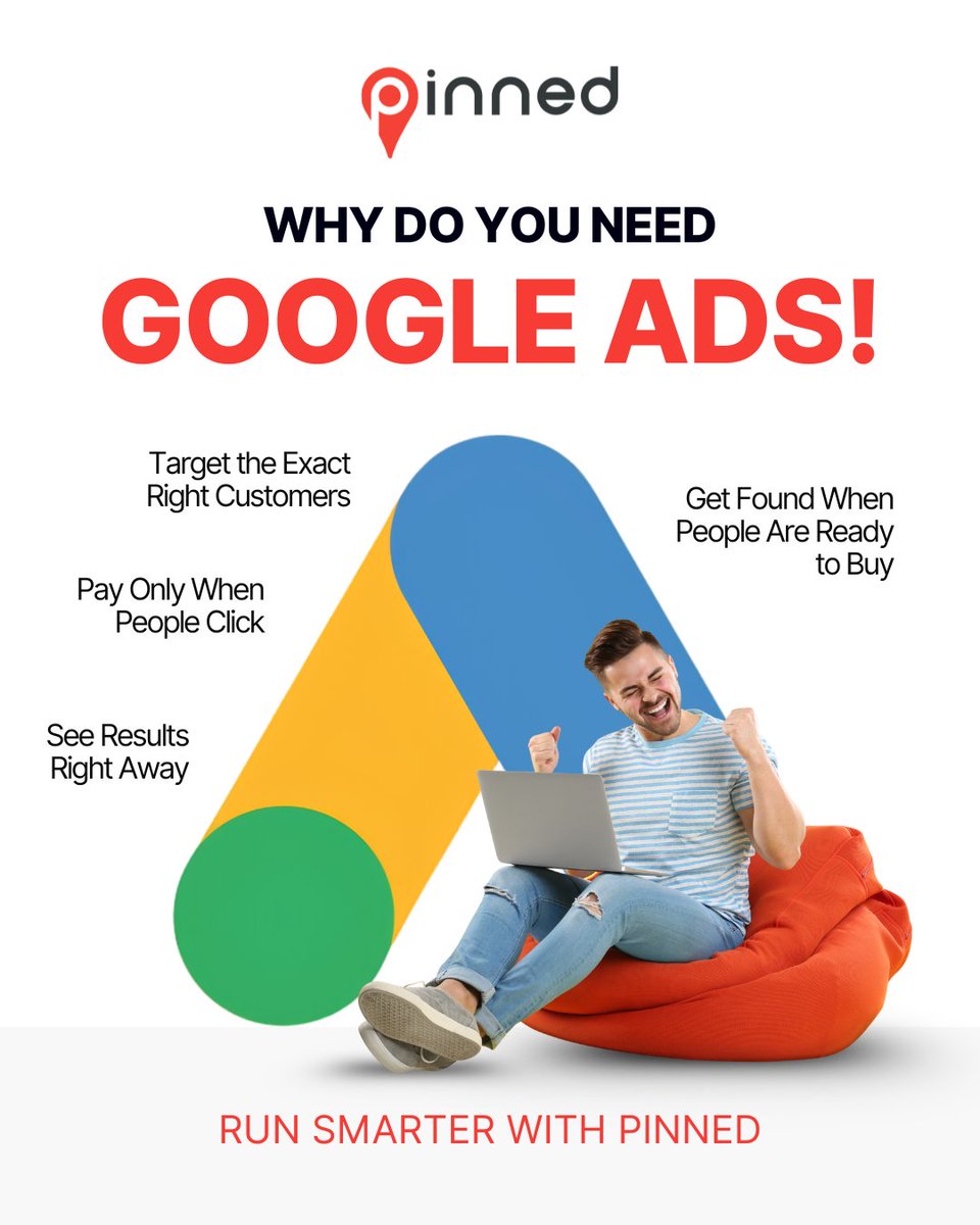 Pinnedseo's tweet photo. Most local ads waste money chasing people who are just scrolling. 

Google Ads is different: you show up the exact second someone searches for what you sell.

4 reasons it scales local businesses faster than social alone:

1. High intent (ready-to-buy searchers)
2. Pay only for actual clicks
3. Fast market visibility
4. Exact geographic targeting

Stop waiting for leads to find you. 

Send us a DM with "ADS" for a free campaign teardown and strategy roadmap for your business.
#GoogleAds #LocalBusiness