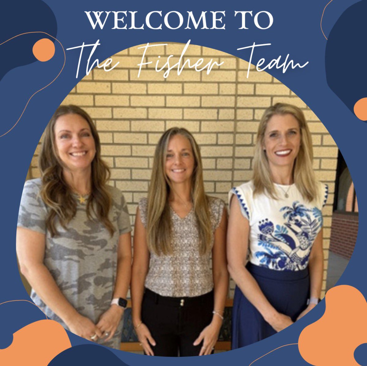 FisherElem's tweet photo. We are excited for our new Fisher teachers to join our Fisher team: Brooke Hiller in SLC, Casey Pierce in 2nd grade, and Angie Connell in SPED Resource. https://t.co/wVBOnxEw2n