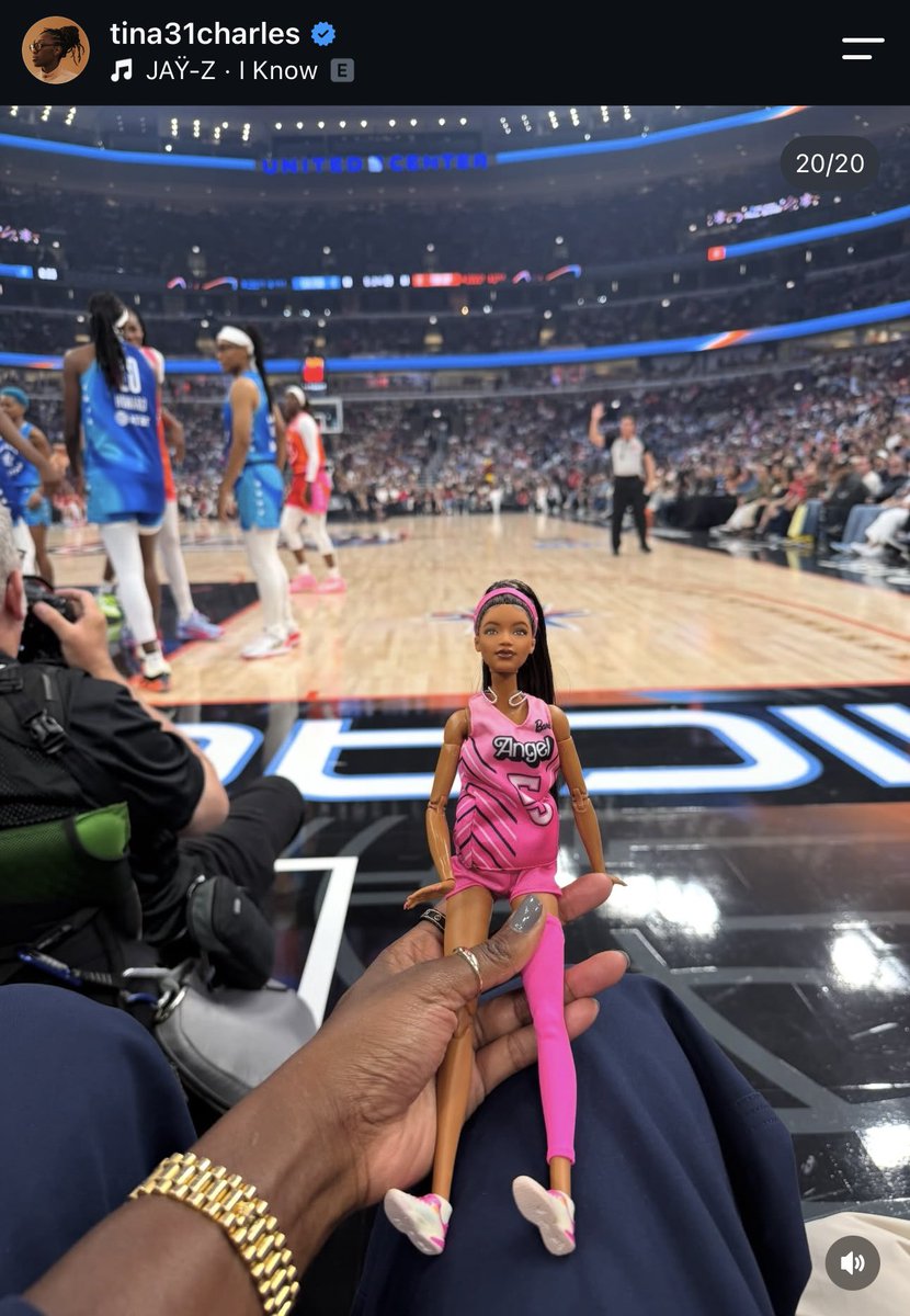 drippinnglo's tweet photo. Tina Charles with Angel Barbie 💖 https://t.co/Xq688DFEBV