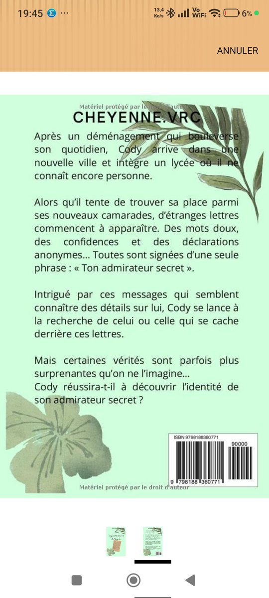 Morganevrc's tweet photo. Le premier livre de ma fille et enfin paru !! uniquement sur Amazon.
 merci pour votre soutien 🙏🙏

Ces mystérieuses lettres... https://t.co/uJXIZvVEru https://t.co/KVgPHuQEx1