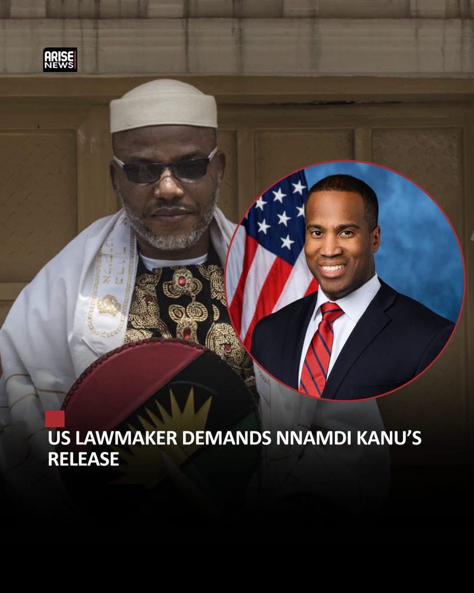 spoiltkid's tweet photo. A United States Congressman, John James, has warned that Nigeria could face cuts to US financial assistance unless the Federal Government releases the leader of the proscribed Indigenous People of Biafra (IPOB), Nnamdi Kanu, or grants him a fresh trial.

Speaking on the floor of the US House of Representatives, James urged support for his resolution, H.Res. 1321, which calls on Nigeria to ensure Kanu's legal proceedings comply with the country's constitution and international human rights standards.

The Michigan lawmaker alleged that Kanu's prosecution reflects a broader pattern of persecution against Christians in Nigeria and accused the government of failing to adequately address attacks by extremist groups.

James said the US should reconsider its financial support to Nigeria if Kanu is not released, adding that America should not continue funding what he described as violations of religious freedom.

Reacting to the remarks, IPOB welcomed the congressman's intervention, describing it as a significant step in its campaign for Kanu's release.

Kanu, the leader of the separatist group seeking an independent Biafra, is serving a life sentence after his 2025 conviction on terrorism charges, while his appeal remains pending.

read more in the comment section

#nigeria #NnamdiKanu #IPOB #usa #Congress #John #james #Politics #AfricaNews #house #government #AriseNews