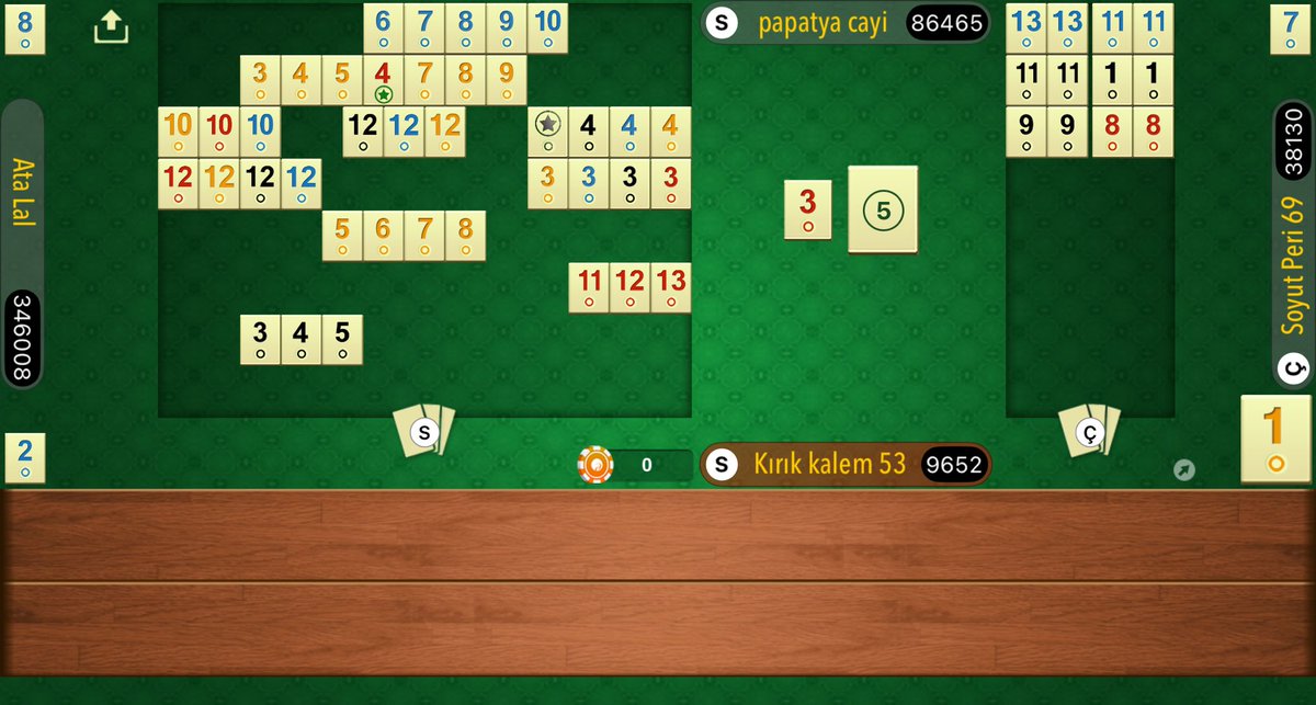 serpils53's tweet photo. Taşlarım: 🎨 tam bir karmaşa. Stratejim: 🤷‍♂️ okey bekle! @adikusgames #Okey101 https://t.co/gzSWrEe4ok https://t.co/Pn09yl6KJe
