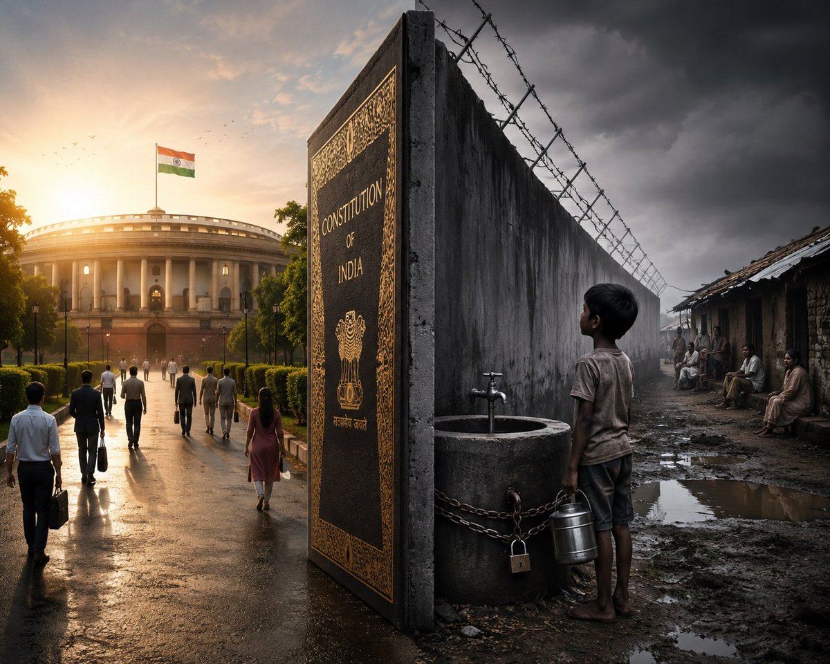 itzNikiiii's tweet photo. 🇮🇳 A DEMOCRACY MUST ALLOW PEOPLE TO QUESTION POWER.
The Constitution protects democratic expression and peaceful assembly. The real question is:
Nikhil Voice 🇮🇳
Justice. Equality.  Constitution.
#NikhilVoice #ConstitutionOfIndia #Justice #Equality #FreedomOfSpeech #Democracy https://t.co/OBceyv2nTZ