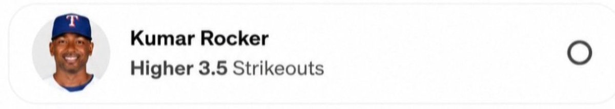 underdogpicksz's tweet photo. FREE MLB PICK 🚨
Kumar Rocker O3.5 Strikeouts 🧪
#PrizePicks #GamblingTwitter #NBAPicks #UnderdogFantasy #DFS #draftkings #SportsBetting #fanduel #NBA #sportsbook #underdog #NBAProps #SportsGambling #FreePicks #picks #plays #MLBPicks https://t.co/CL68w8I7Va