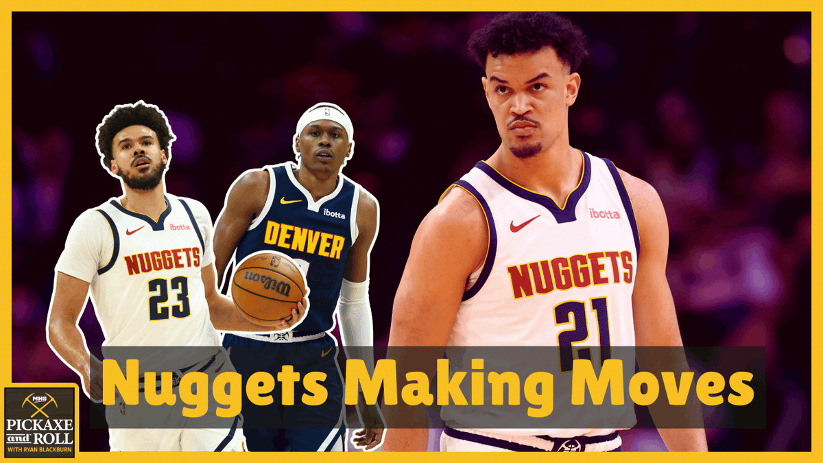 NBABlackburn's tweet photo. Going LIVE on Pickaxe and Roll to discuss the Spencer Jones moves this weekend.

Why Denver matched, what the fallout is, and the 3 most likely trade partners with the Denver Nuggets right now.

https://t.co/4IpsHBXe1Y https://t.co/f1q8wU44Ec