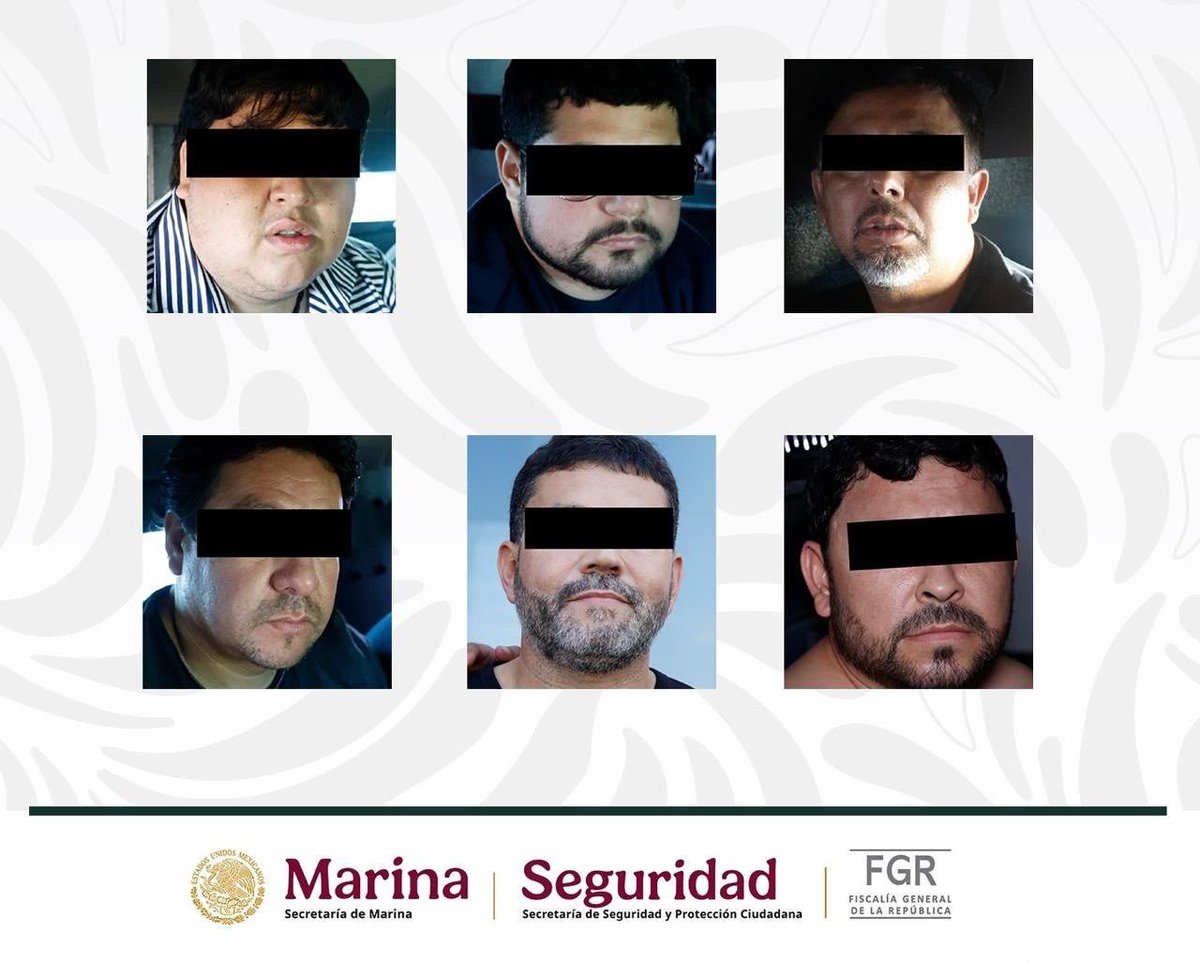 azucenau's tweet photo. 🔴Detienen a 6 personas en Mazatlán, Sinaloa, entre ellas Ricardo “N”, alias “El Tío”.

Es señalado de ser operador financiero y líder de una célula vinculada a “Los Chapitos”.

Fue capturado por elementos de la Semar, SSPC, FGR y del Centro Nacional de Inteligencia, informó el @GabSeguridadMX