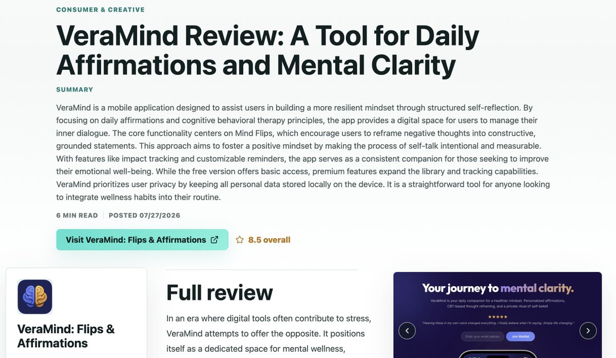 emeeliojohann's tweet photo. Here's how to get a FREE backlink—and an article about your app written 🔥
Go to Bob's Tech Review and within 10 minutes you have a nicely-written review of your app—link below 👇
You just need to add a badge on your website.
#backlink https://t.co/ar2gHLc7e0