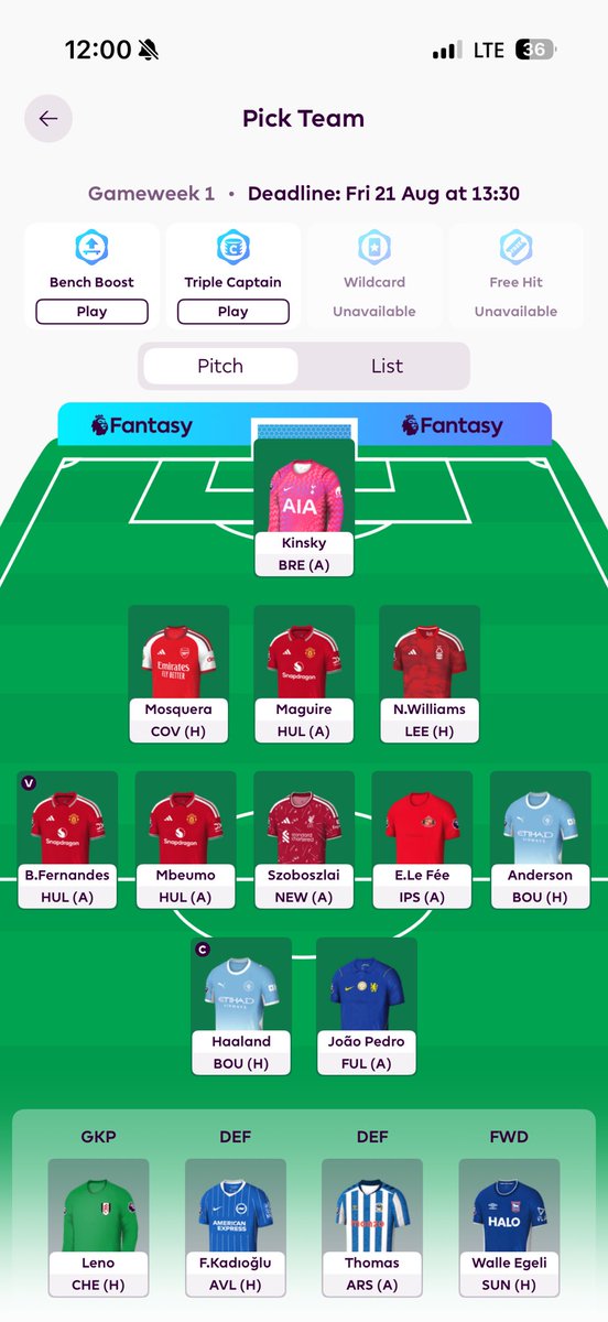 Anthonyromeo71's tweet photo. @Mark_FPL Thomas in for Neco gw2
Kadiaglu in for maguire gw4

Le fee in as of now bc of rumors of ndiaye leaving

Mbeumo is my mystery slot still. Could drop him to Sarr and get a 6.0 striker. 

Could drop maguire to Shaw and 4.0 keeeper to make Kadiaglu Kerkez.

Anderson can also be Sarr https://t.co/WF8wLqq8VB