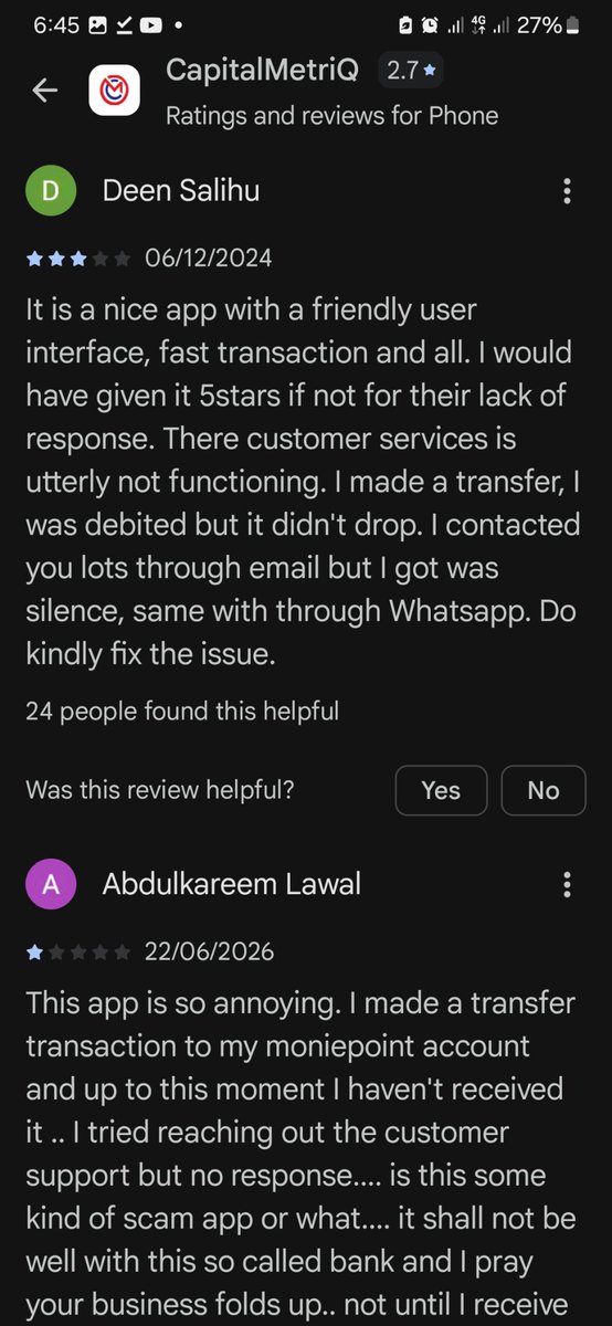 ezevieanny's tweet photo. @cenbank @capitalmetriq .....CBN should just close the bank....it's a disgrace to our financial institutions.

Nigerians are pleading, please do something @cenbank @capitalmetriq https://t.co/pLL1BM2zAD