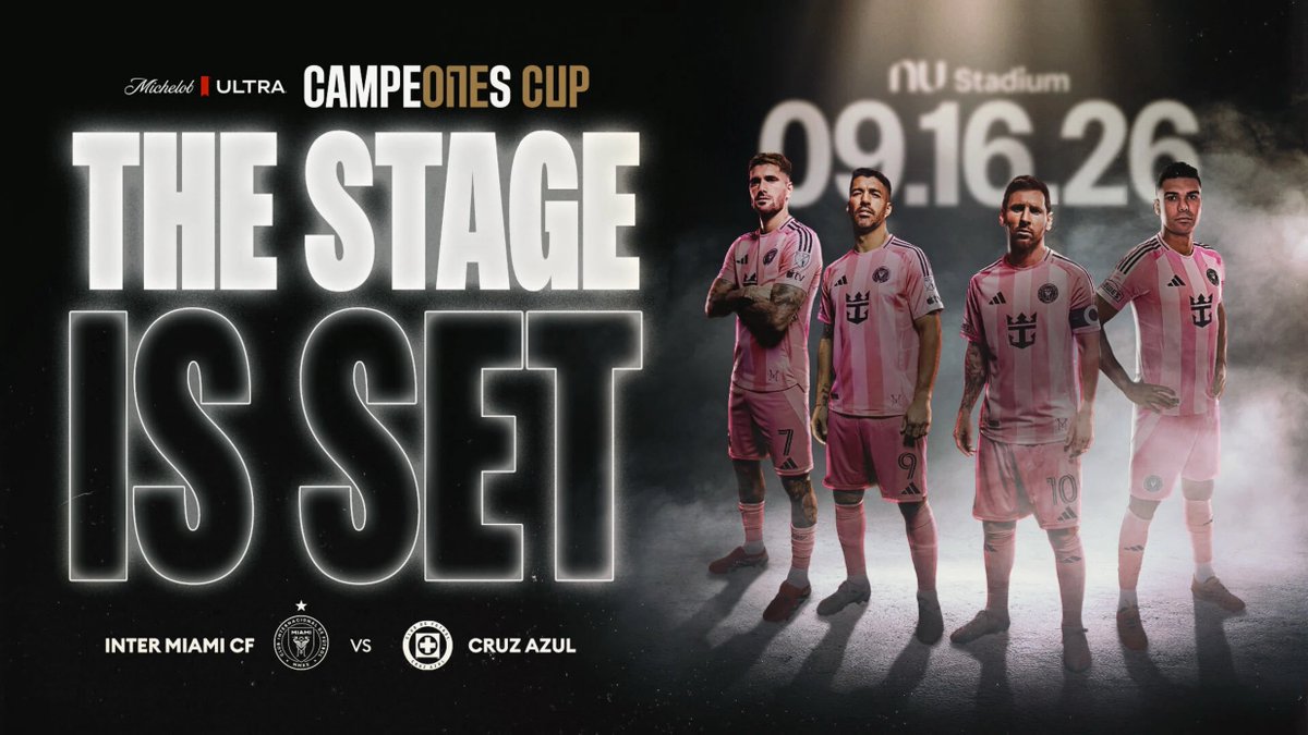 M10GOAT's tweet photo. رسميًا | إنتر ميامي يواجه كروز أزول في نهائي بطولة Campeones Cup يوم 16 سبتمبر على ملعب Nu  🏆 https://t.co/dkK7g3Slsv