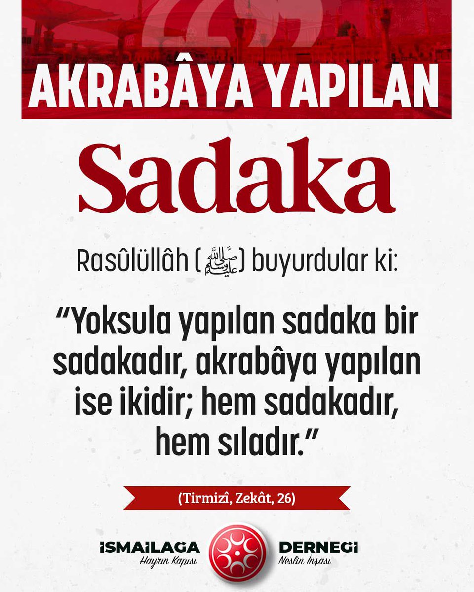 ismailaga_cami's tweet photo. Akrabâya yapılan sadaka https://t.co/zZzDrbhL5Y