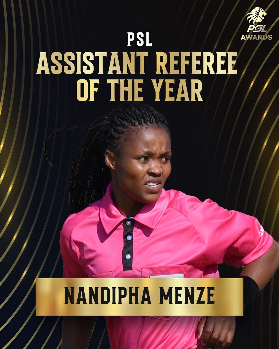 OfficialPSL's tweet photo. #PSLAwards26: Nandipha Menze is the PSL Assistant Referee of the Season. https://t.co/cuvUxQa4i7
