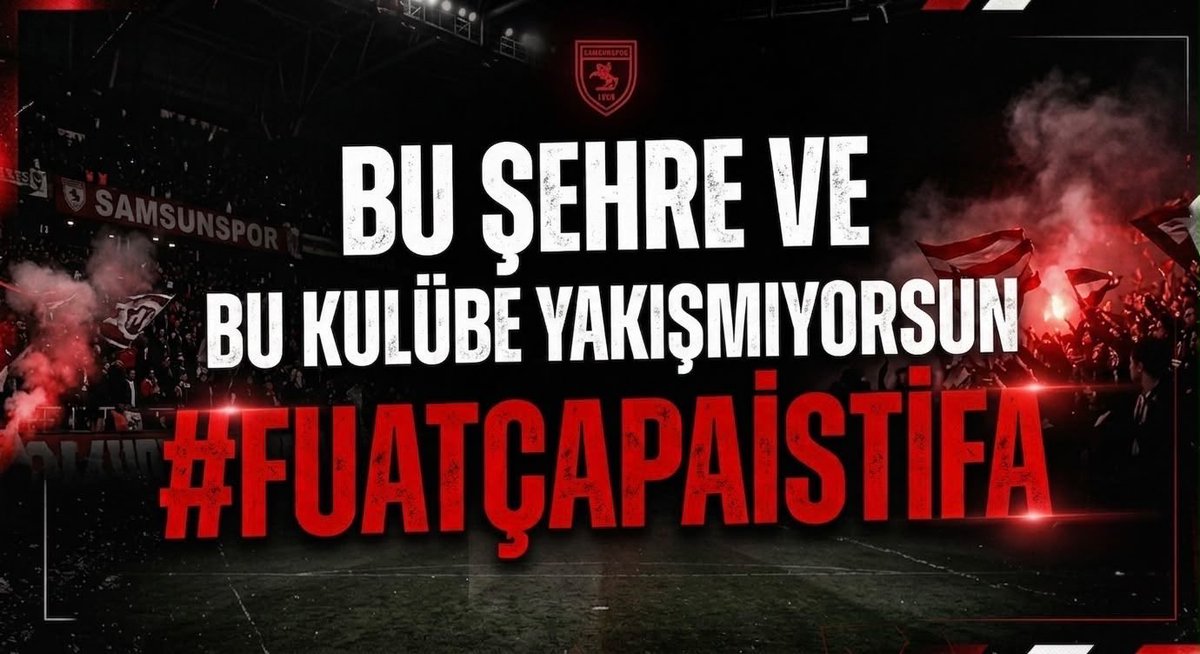 sinan_mct55's tweet photo. Samsunspor’un sahibi taraftardır, koltuklar emanet. #FuatÇapaİstifa https://t.co/xNsLdWrVih