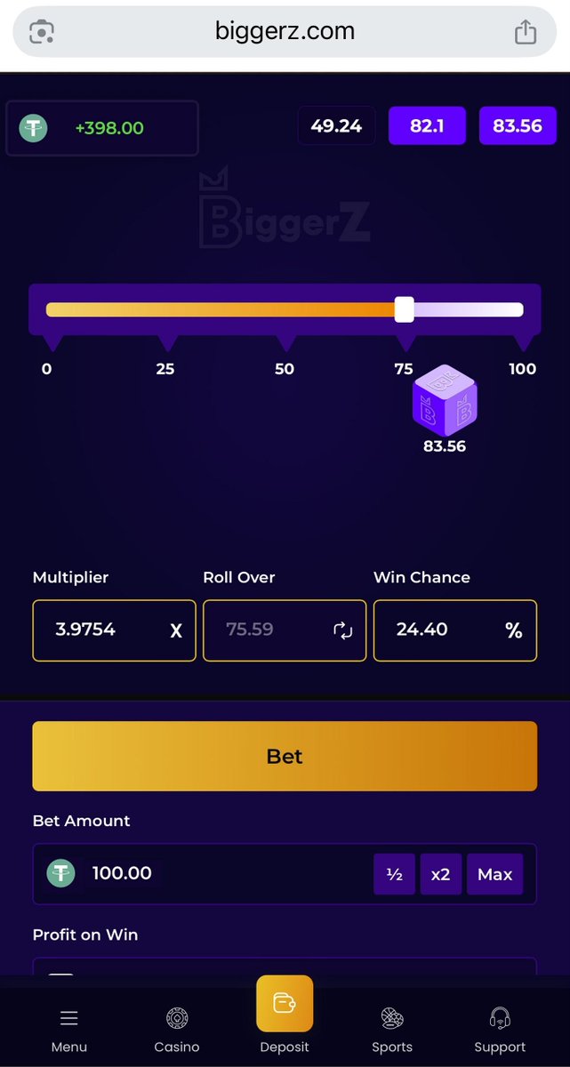 FlameBornDragon's tweet photo. Crypto Casino life is a grind but when it pays off, it pays off. i can’t even lie… BiggerZ V2 is fire. https://t.co/7Rd6X8vHYc