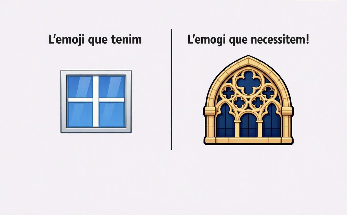 AmicsSeuVella's tweet photo. L’emoji que tenim VS l’emoji que necessitem!

Quin afegirieu?

#seuvella https://t.co/Zt4cJZRcPv