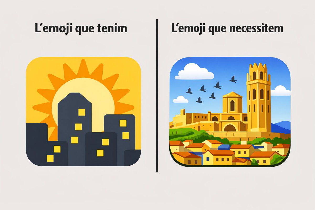 AmicsSeuVella's tweet photo. L’emoji que tenim VS l’emoji que necessitem!

Quin afegirieu?

#seuvella https://t.co/Zt4cJZRcPv