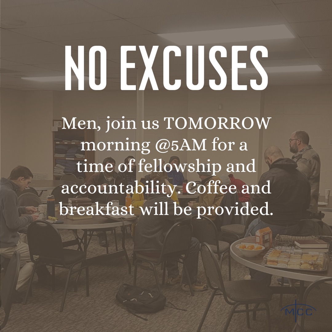 themcckc's tweet photo. Men, come and be encouraged. https://t.co/BhskgjaH3r