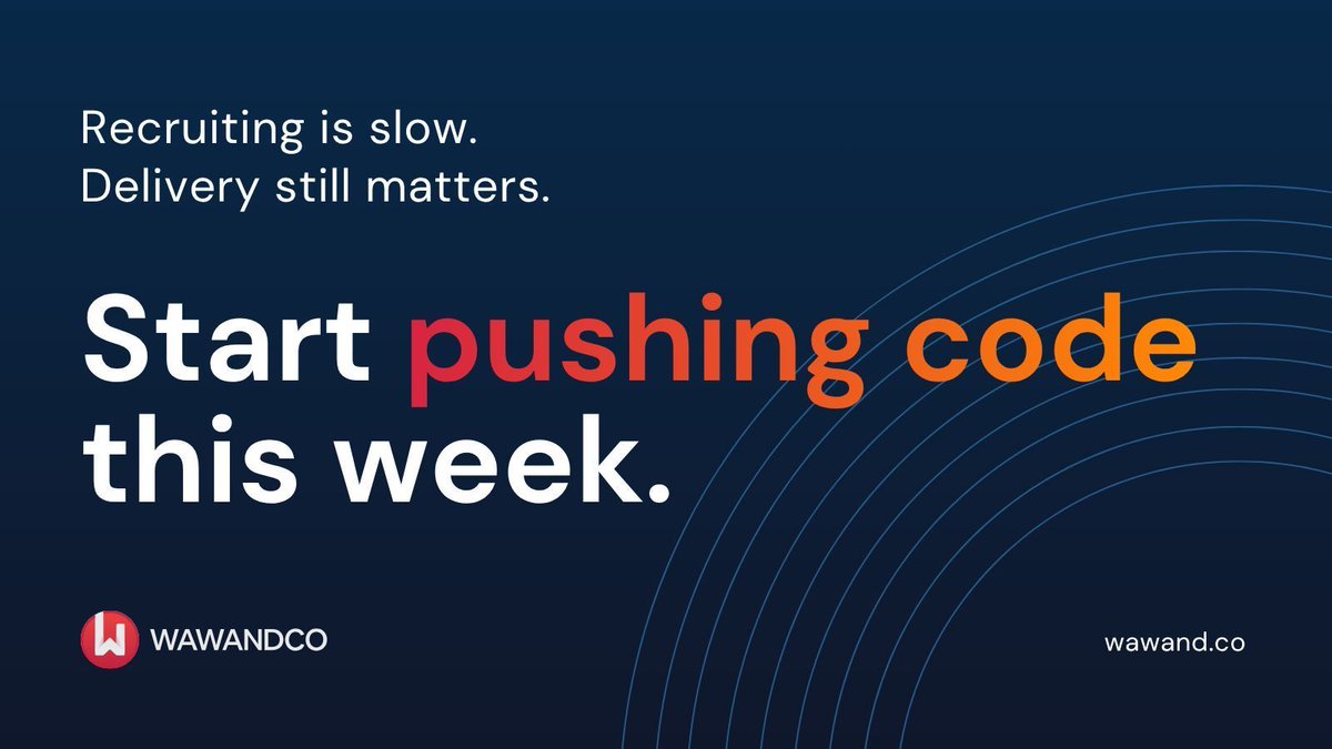 wawandco's tweet photo. Hiring senior engineers: ~60 days.
Missing product deadlines: Instant.
Don't let slow recruiting stall your growth. Partner with #Wawandco and start pushing code THIS week. 💻
Let's build together: https://t.co/bjFBEdI7fI
#Wawandco #SoftwareDevelopment #TechRecruiting https://t.co/Ke2t52ijWb