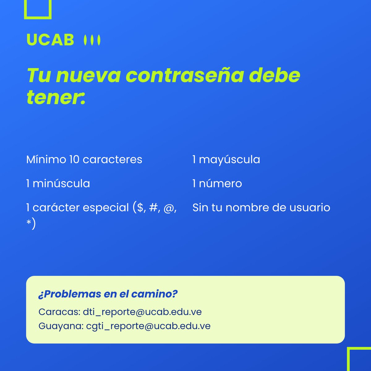 enlaucab's tweet photo. ¡Tu cuenta #UCAB estrena doble factor a partir del #05ago!🔒

La activación del doble factor de autenticación (2FA) se aplicará para acceder a tu correo institucional, Zona U y Módulo 7.

Revisa las imágenes con atención y sigue el paso a paso para evitar inconvenientes al momento de realizar tus trámites académicos y administrativos del próximo semestre.

¡No lo dejes para última hora!📲