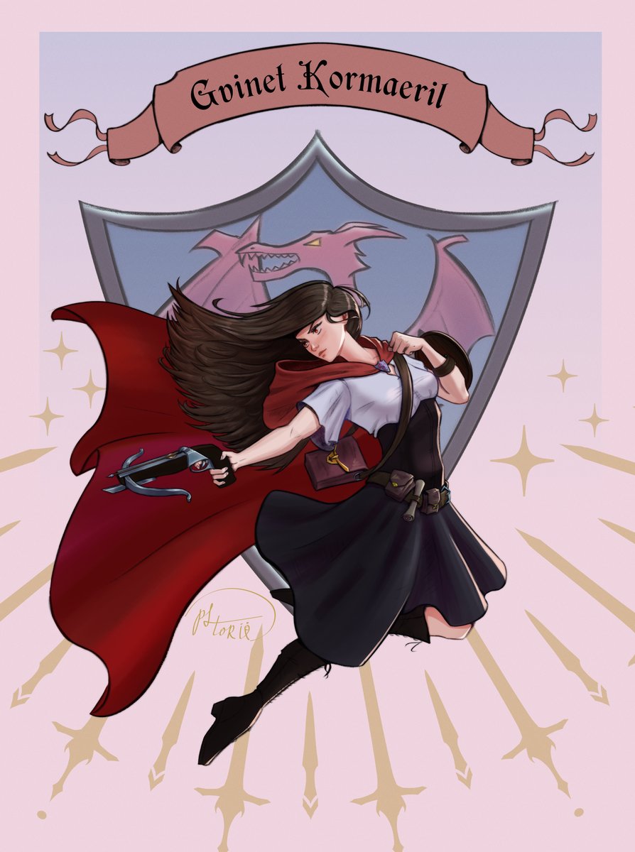 pltorii's tweet photo. Gvinet Kormaeril
Dnd character done for my friend's dnd 3.5 campaign
She's an assassin girl from Cormyr, wielding one handed crossbow and fashion 💅 https://t.co/WYuVFoINfk