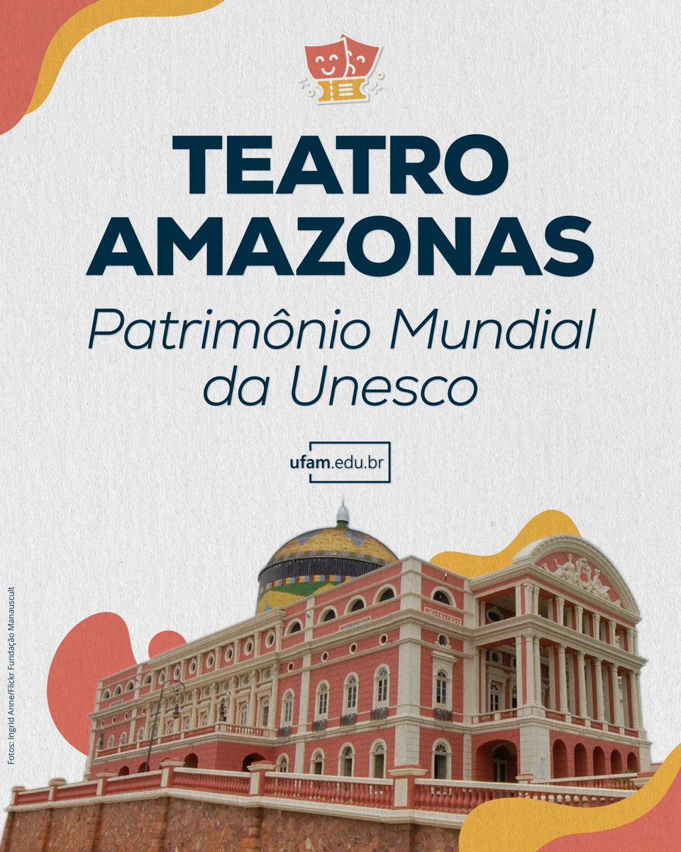 UFAM_'s tweet photo. O Teatro Amazonas, um dos maiores símbolos da cultura, da história e da identidade da nossa região, agora integra a Lista do Patrimônio Mundial da Unesco! 

A Ufam parabeniza todos que contribuíram para essa conquista histórica. https://t.co/LRXXWo1lew