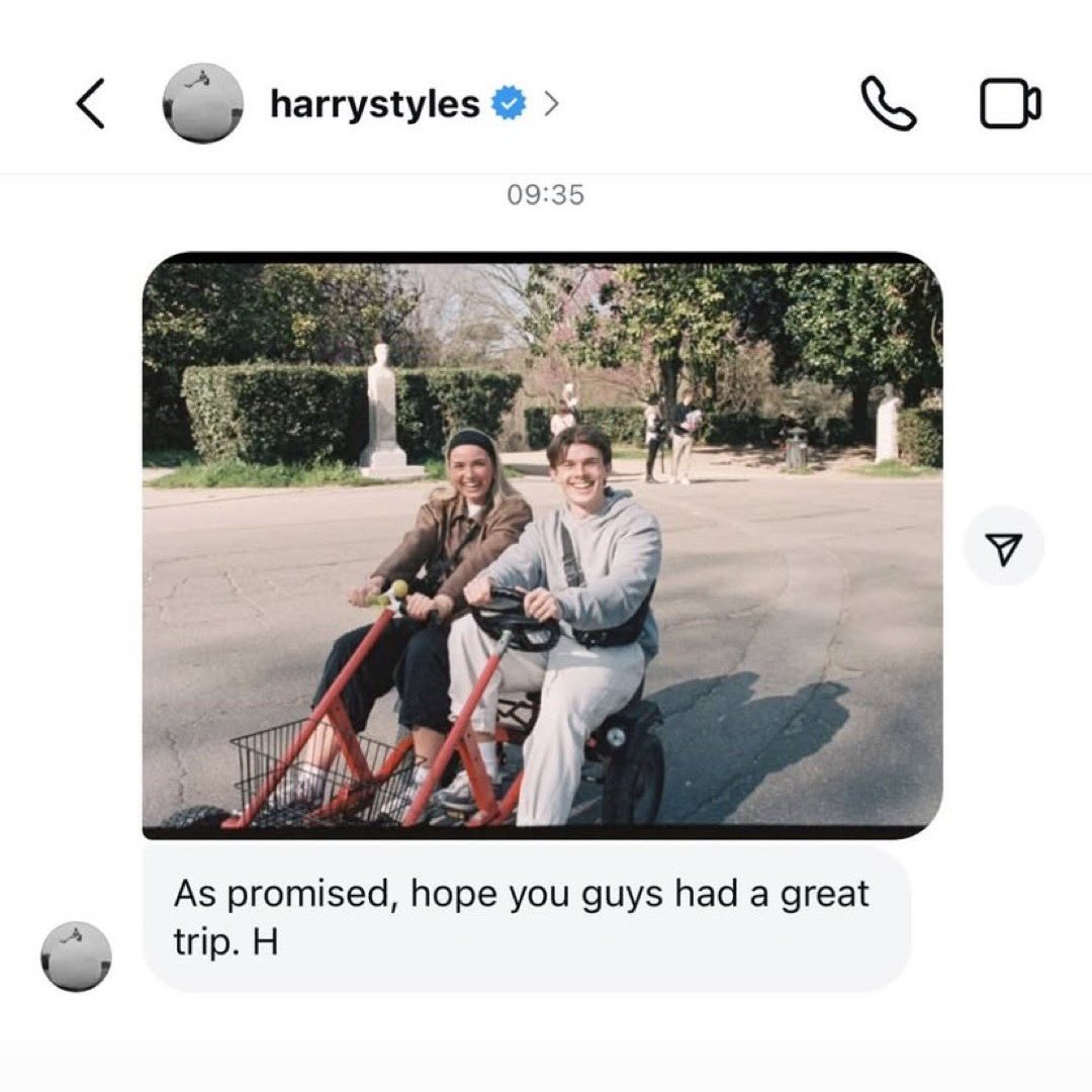 angelfromeroda's tweet photo. this is literally one of the sweetest things harry has ever done https://t.co/qKHKJ4UpH2