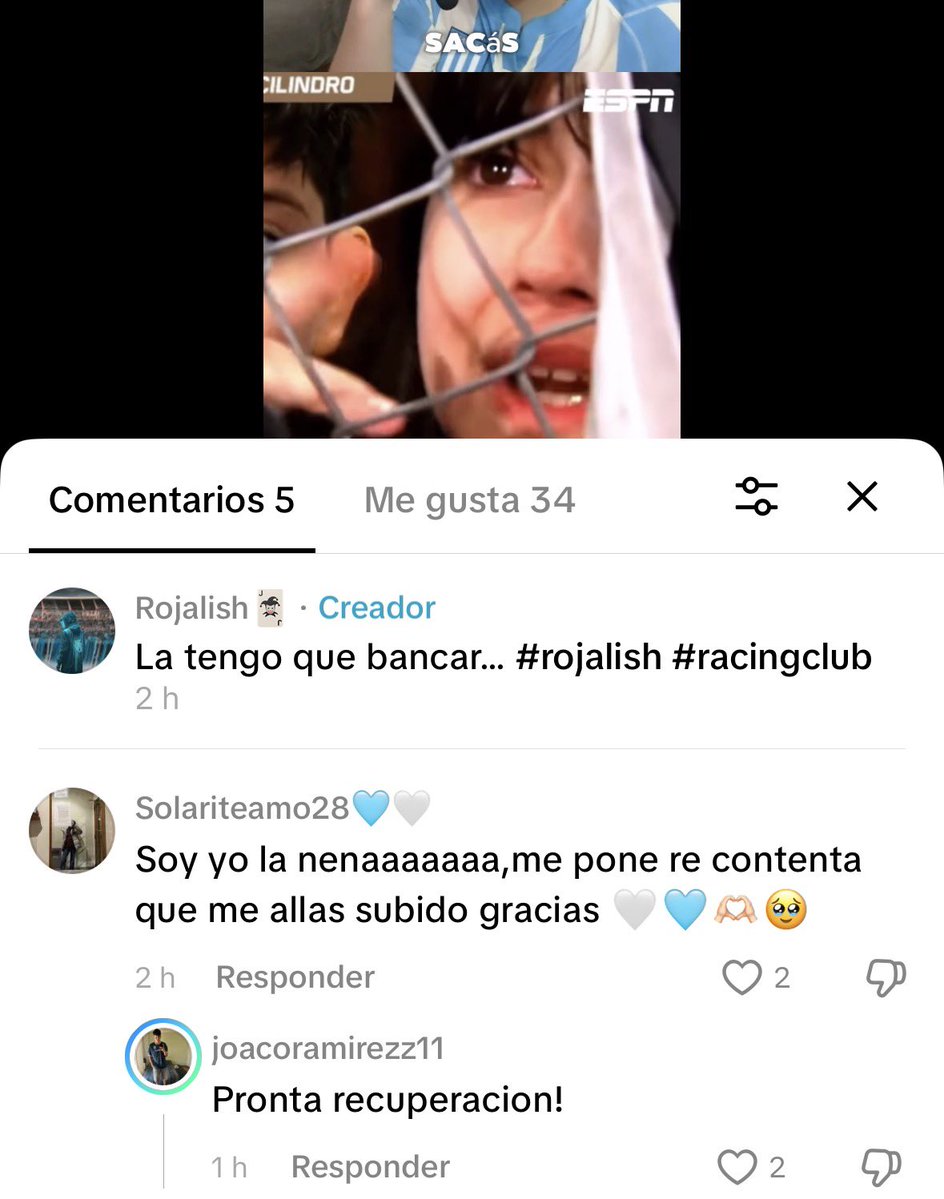 MRojacing's tweet photo. JAJAJA PRONTA RECUPERACIÓN LE PONE para flaco es una nenaaa

“Solariteamo28” 🐐 https://t.co/LGZ6ywPM7J